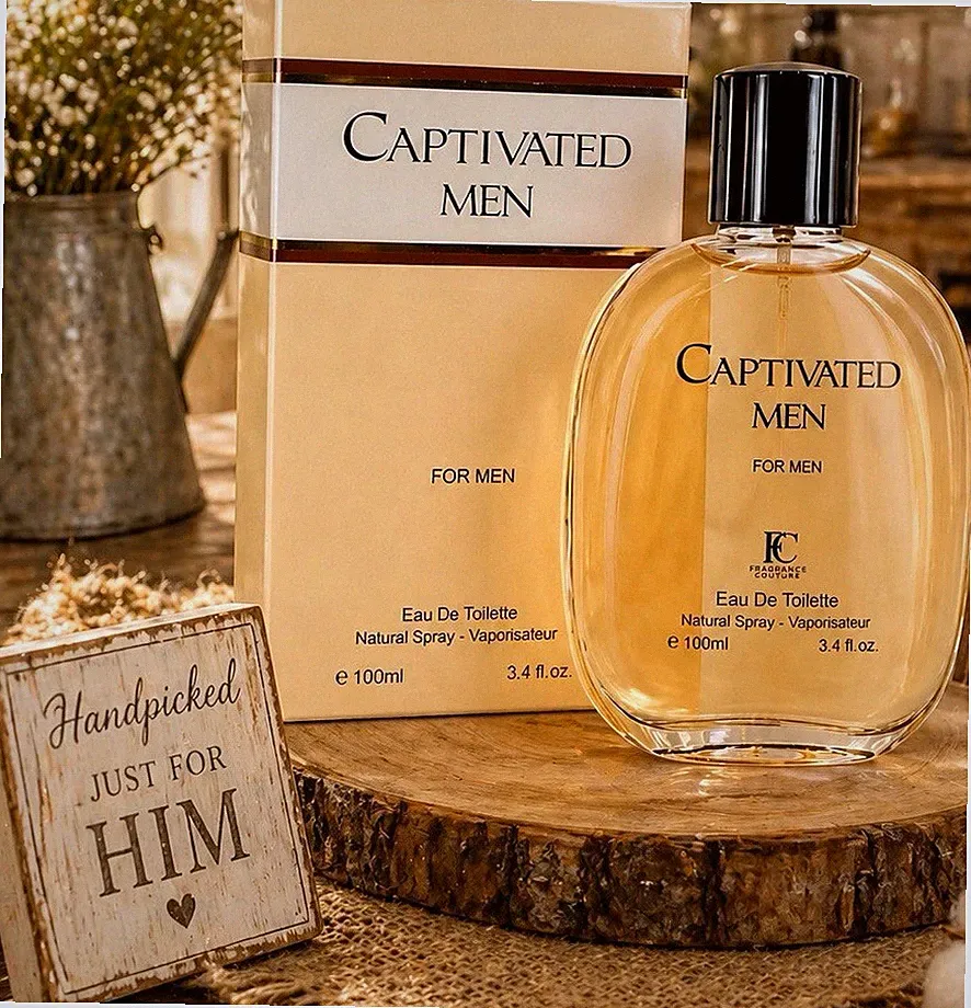 FC Fragrance Captivated Men Eau de Toilette Spray 100ml 3.4 fl oz Fluid